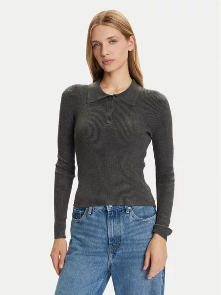 Vero Moda Pulover Siljerib siva