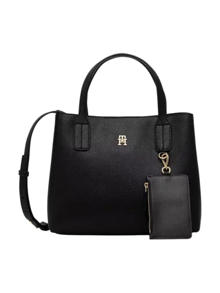 Tommy Hilfiger torebka crossbody z imitacji skóry czarna