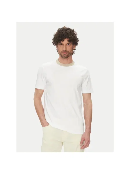 BOSS Póló H-Tessler Slim Fit fehér