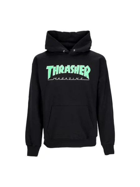 Bluza z kapturem Thrasher z kapturem czarna
