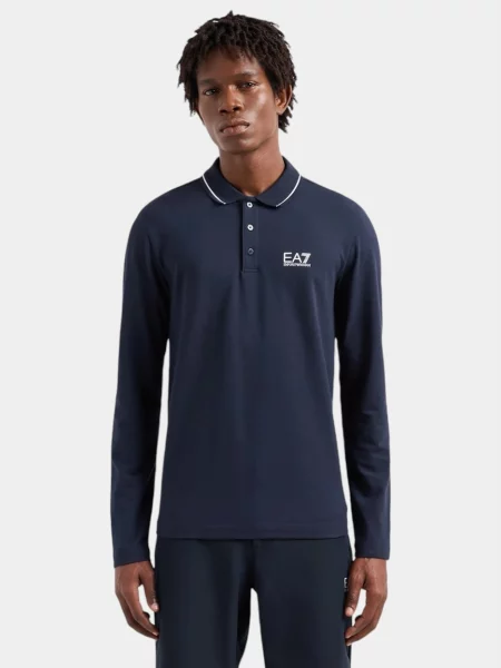 Поло Ea7 синє