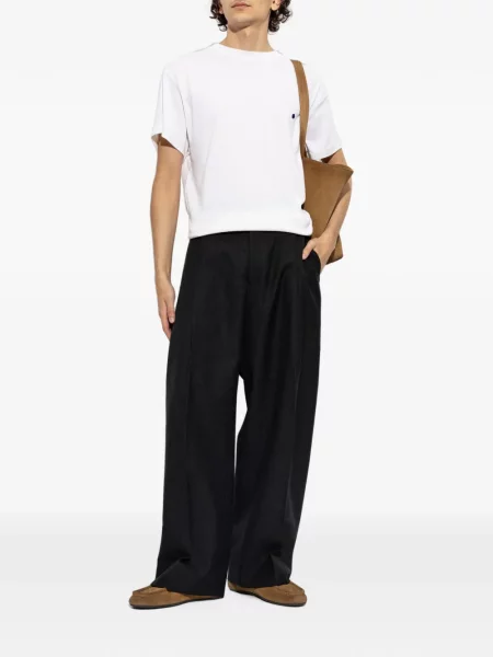 Πουά μπλούζα Jil Sander με κέντημα λευκό
