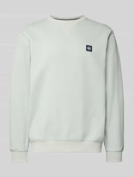 Bluza z okrągłym dekoltem i naszywką z logo Lerros