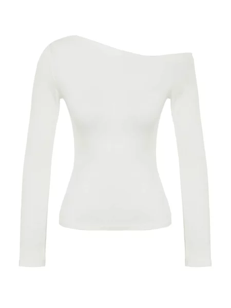 Trendyol Majica ecru/prljavo bijela