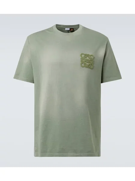 Tricou Loewe din jerseu verde