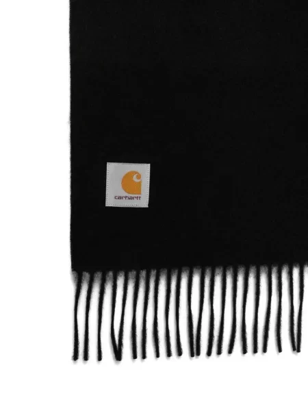 Шал Carhartt Wip с ресни черно