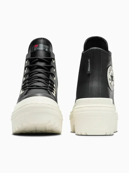 Sneakers Converse Chuck Taylor All Star Lugged Heel Platform Waterproof Black/ Black/ Egret EUR 36 fekete