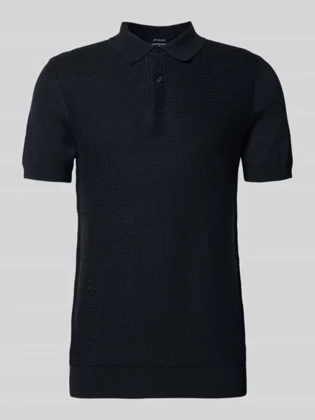 Koszulka polo z czystej bawełny o kroju regular fit Strellson czarne
