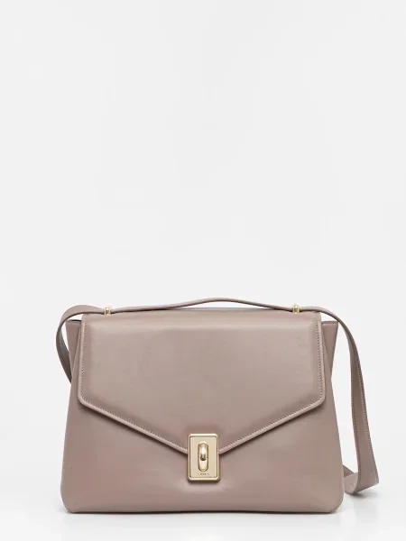 Furla torebka skórzana brązowy