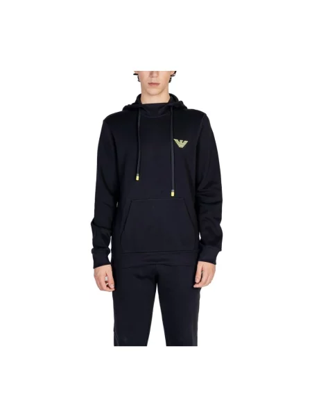Bluza z kapturem Emporio Armani z kapturem czarna