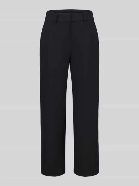 Prosty spodnie z zakładkami w pasie model Mette' Opus Pants czarne