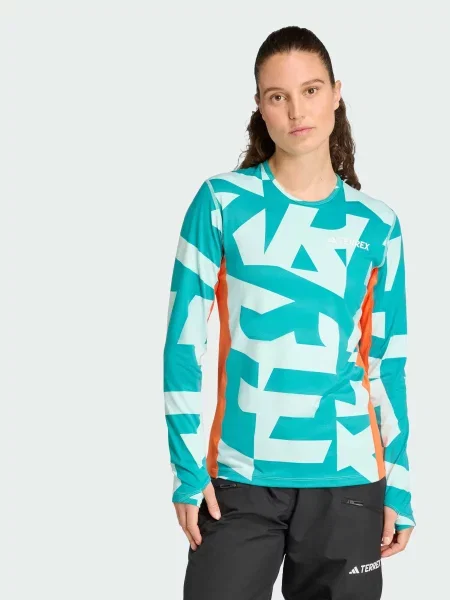 Лонгслів adidas бірюзовий