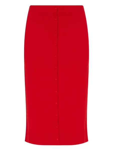 Fustă Victoria Beckham roșu