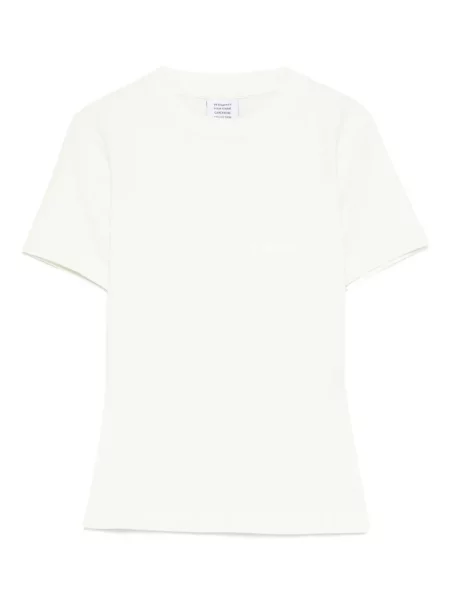 Krátký top Vetements s kulatým výstřihem bílý