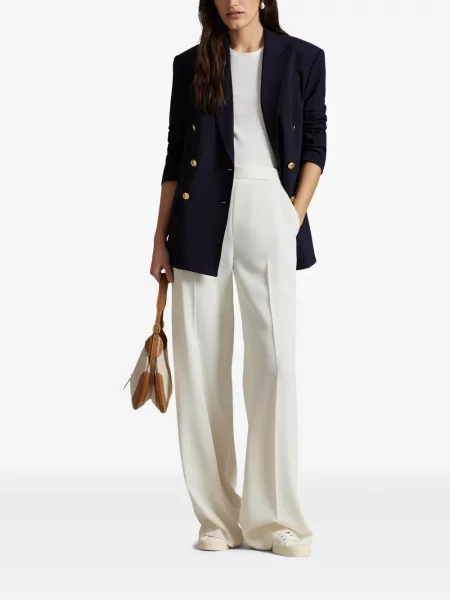 Polo Polo Ralph Lauren z twillu do kolan plisowane żółte