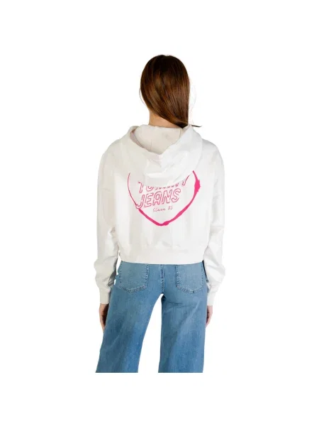 Tommy Jeans Mikina Heart biela