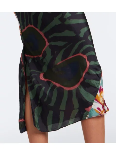 Fustă midi Dries Van Noten cu imagine