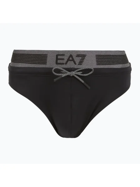 Класически бикини Ea7 Emporio Armani с автограф черно