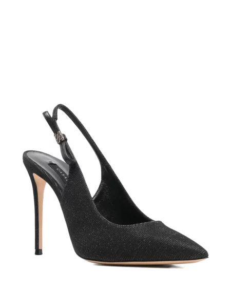 Pantofi cu toc Casadei slingback negru
