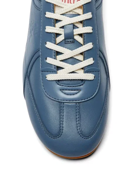 Fűzős csipkés sneaker Lili Curia kék