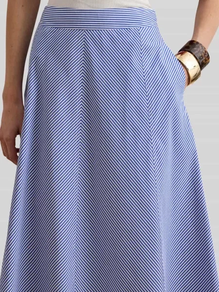 Spódnica midi z czystej bawełny Lauren Ralph Lauren