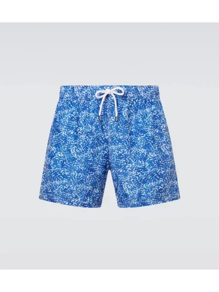 Plavalne hlačke Fedeli s potiskom modra