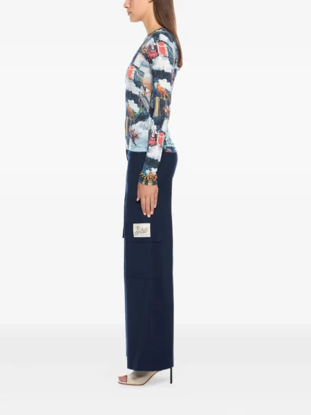 Top Off-white cu imagine lung alb
