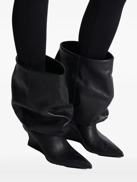 Cizme scurte Balmain cu pană negru