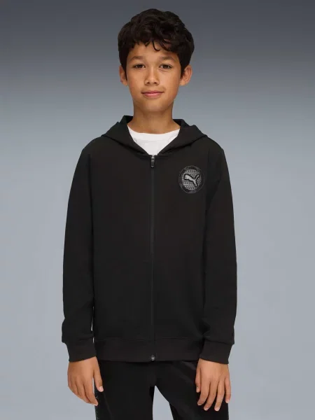 Дитяче Худі PUMA Active Sports Graphic Hoodie комбінований верх чорний
