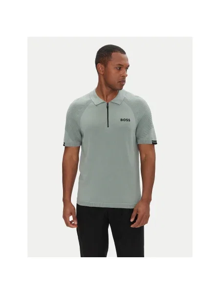 BOSS Pólóing K_Perform-Max_Pl Slim Fit zöld
