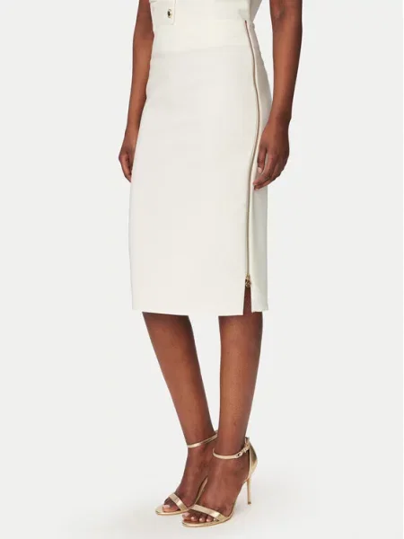 Rinascimento Fustă tip creion alb