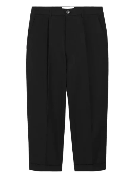 Pantaloni Ami Paris plisate negru