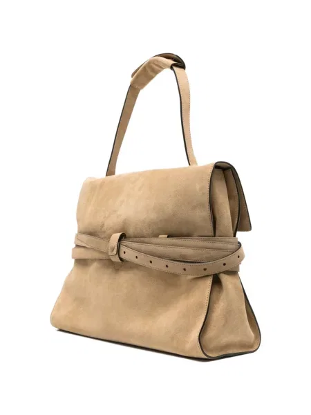 Cu centură geantă shopper Moschino din piele de căprioară