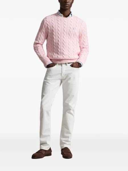 Klasické polotričko Polo Ralph Lauren s výšivkou šedé