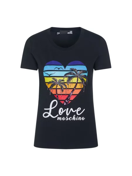 Koszulka Love Moschino czarna