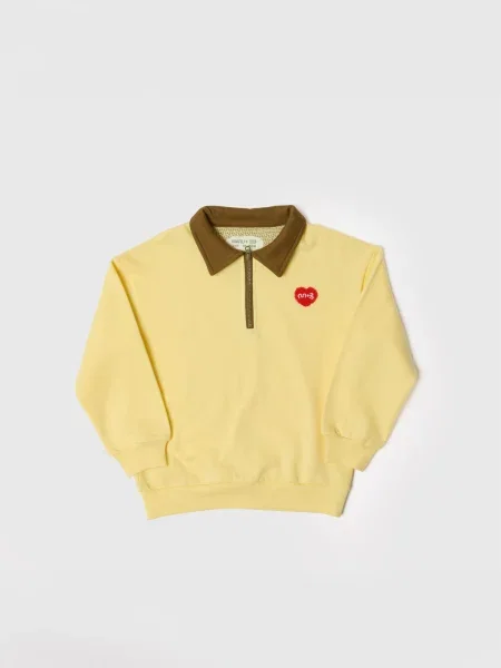 Maru + Bo Tréning póló TWO-TONE POLO LOVES YOU SWEATSHIRT' sárga
