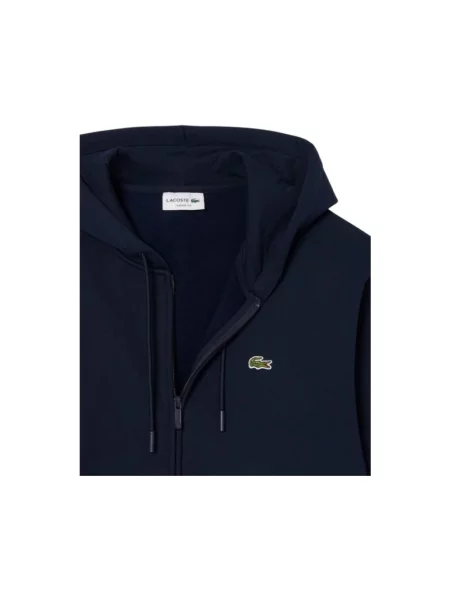Bluza z kapturem Lacoste z kapturem niebieska
