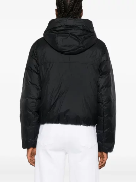 Geacă cu puf Canada Goose cu glugă negru