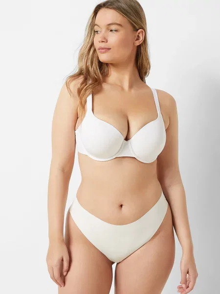 Стрінги Etam з високою посадкою білі