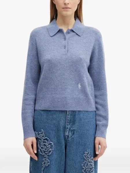 Top Sporty & Rich cu autograf albastru