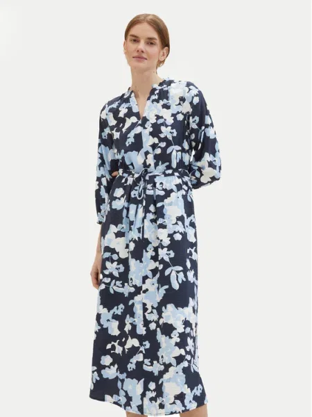 Tom Tailor Rochie tip cămașă albastru