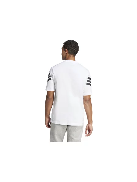 Tricou Adidas cu dungi alb