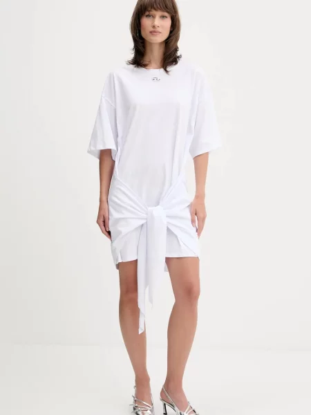 Diesel rochie D-EIVOR mini oversize alb