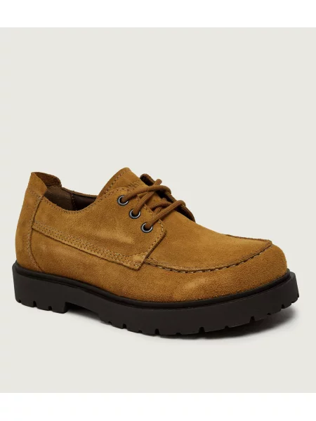 Birkenstock Pantofi Highwood Moc Lace | piele întoarsă | narrow fit maro