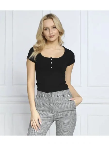 GUESS Blúz KARLEE fekete