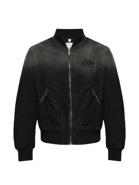 Яке тип бомбър Off-white бяло