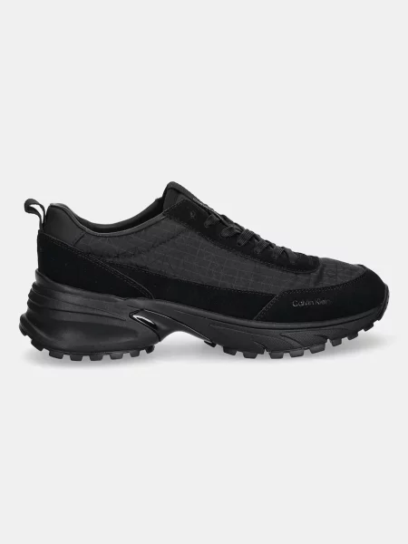 Pánske topánky Calvin Klein Hike Runner Casual Ny-Su AOP triple black čierna
