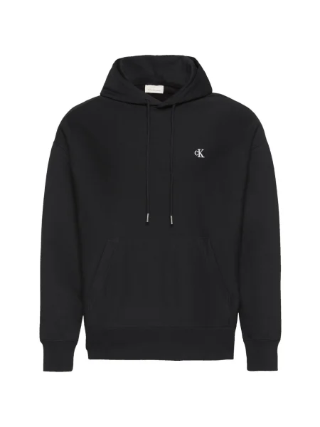 Geacă de blugi Calvin Klein Jeans din material terry negru