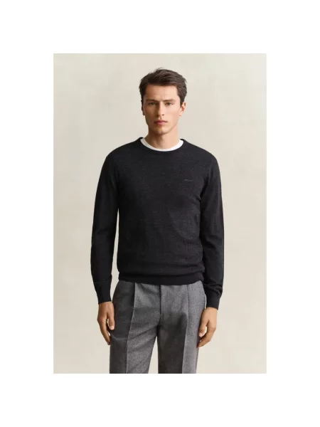 Sweter Gant wełniany szary