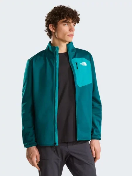 Флисовый свитер The North Face зеленый